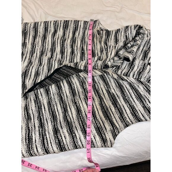 Anthropologie DOLAN Mimeo Vest by Dolan Striped Black& White Texturedsie Medium - Picture 7 of 7